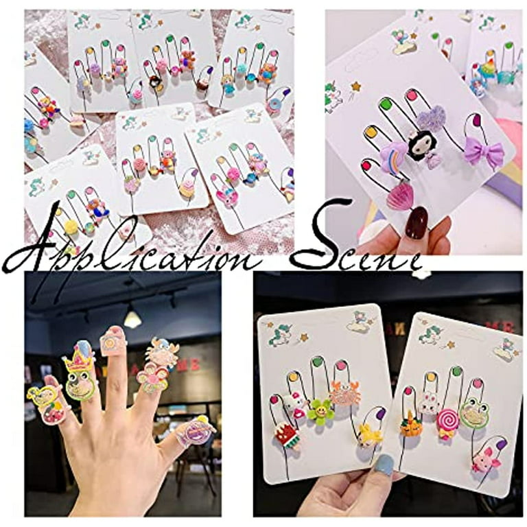 40 Pcs Ring Jewelry Display Cards Paper Hanging Display Cards