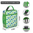 thumbnail image 3 of Dinosaur Lover Insulated Lunch Bag Box Women Reusable Lunch Tote Bag Water-Resistant Lunchbox Picnic Travel, 3 of 6