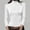 White, variant on FNFYFH Women’s Thermal Mock Neck Shirts Turtleneck Fleece Lined Long Sleeve Base Layer Tops Soft Stretch Underwear Shirts
