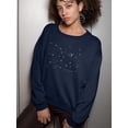 thumbnail image 2 of Aesthetic Big Dipper Art Sweatshirt Women -Image by Shutterstock, Female x-Large, 2 of 4
