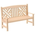thumbnail image 5 of Miniature Garden Bench Micro Wooden Bench Mini Park Bench for Doll House, 5 of 5