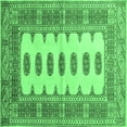 thumbnail image 1 of Ahgly Company Indoor Square Southwestern Emerald Green Country Area Rugs, 7' Square, 1 of 4