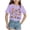 Purple, variant on Godom Girls' Tees Short Sleeve Round Neck Cotton T-Shirt Girls Summer T Shirts