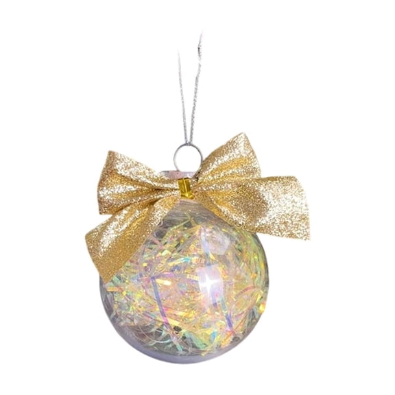 Clear Ball Ornaments, Christmas Balls Shatterproof Ornament Baubles for Christmas Wedding Party Decor