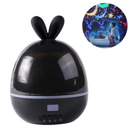 

Starry Sky Projector LED Projector Lamp Kids 360Rotate Lighting Modes-Black