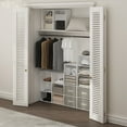 thumbnail image 3 of Furinno LUDER Book Shelf, 2-Tier Modern Bookshelf, Open Shelves Bookcase, 9 x 16 x 21, for Living Room, Bedroom, Home Office, Plain White, 3 of 5