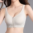 thumbnail image 6 of SOOMLON Push up Bras for Women Plus Supportive Front Close Brassiere Panel Lift Zipper Bralettes Daily Sports Bras, 6 of 8