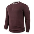 thumbnail image 2 of LpwkSSA Men's Casual Round-Neck Sweater Elastic Knit Warmth Loose Fit Short Sleeve Fashion Daily Wear Comfortable Breathable Fabric Perfect for Winter Outdoor Activities Brown XXXXL, 2 of 4