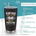 thumbnail image 2 of 80th Birthday Gifts for Men Women, 1945 Birthday Gifts, 80 Years Old Birthday Gifts, 80th Birthday Gifts Ideas, Cool 80th Birthday Gifts, Turning Age 80 Birthday Gifts 20 oz Tumbler, 2 of 7