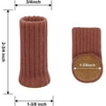thumbnail image 2 of YIWUMI Non-slip Knitted Furniture Chair Leg Sock Protection, Knitted Elastic Furniture Socks Chair Leg Cover Table Leg Floor Protection, Double Thickness, Suitable For Square Chair Feet, 2 of 6