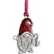 thumbnail image 1 of Adornos para árbol de Navidad, adorno conmemorativo, adorno navideño, colgantes de decoración Xma para decoración del hogar de vacaciones Xma, plateado (1 juego, rojo plateado), 1 of 5