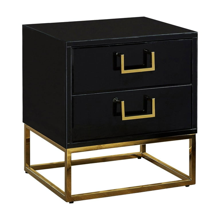 Meridian Furniture Gold Black Nova Side Table Meridian Furniture Gold Black Nova Side Table