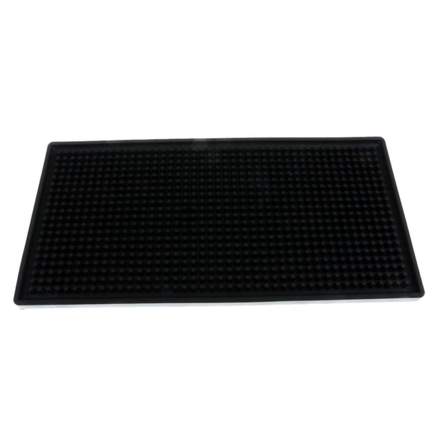 KLKCMS Rubber Bar Service Mat Water Bar Drip Mat Cocktail Cup Coaster 15x30CM