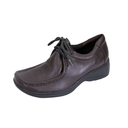 

24 HOUR COMFORT Kris Wide Width Comfort Shoes For Work and Casual Attire BROWN 5