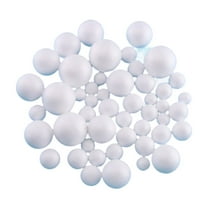 Kuntesetty 48Pcs Foam Balls Polystyrene Balls Handmade Projects Ornaments Round for Science