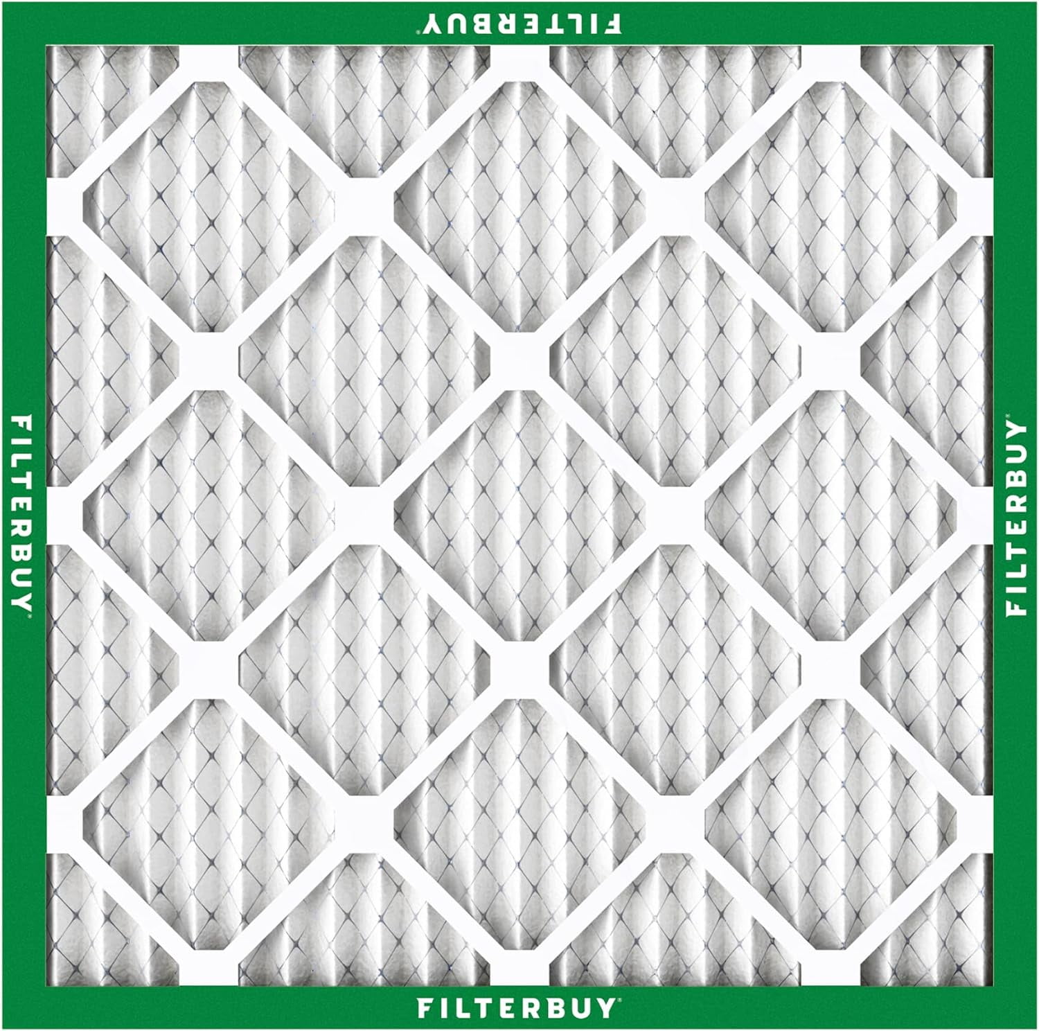 Filterbuy 24x24x1 Air Filter MERV 8 Dust Defense, Pleated HVAC AC Furnace Filter Replacement, 4-Pack