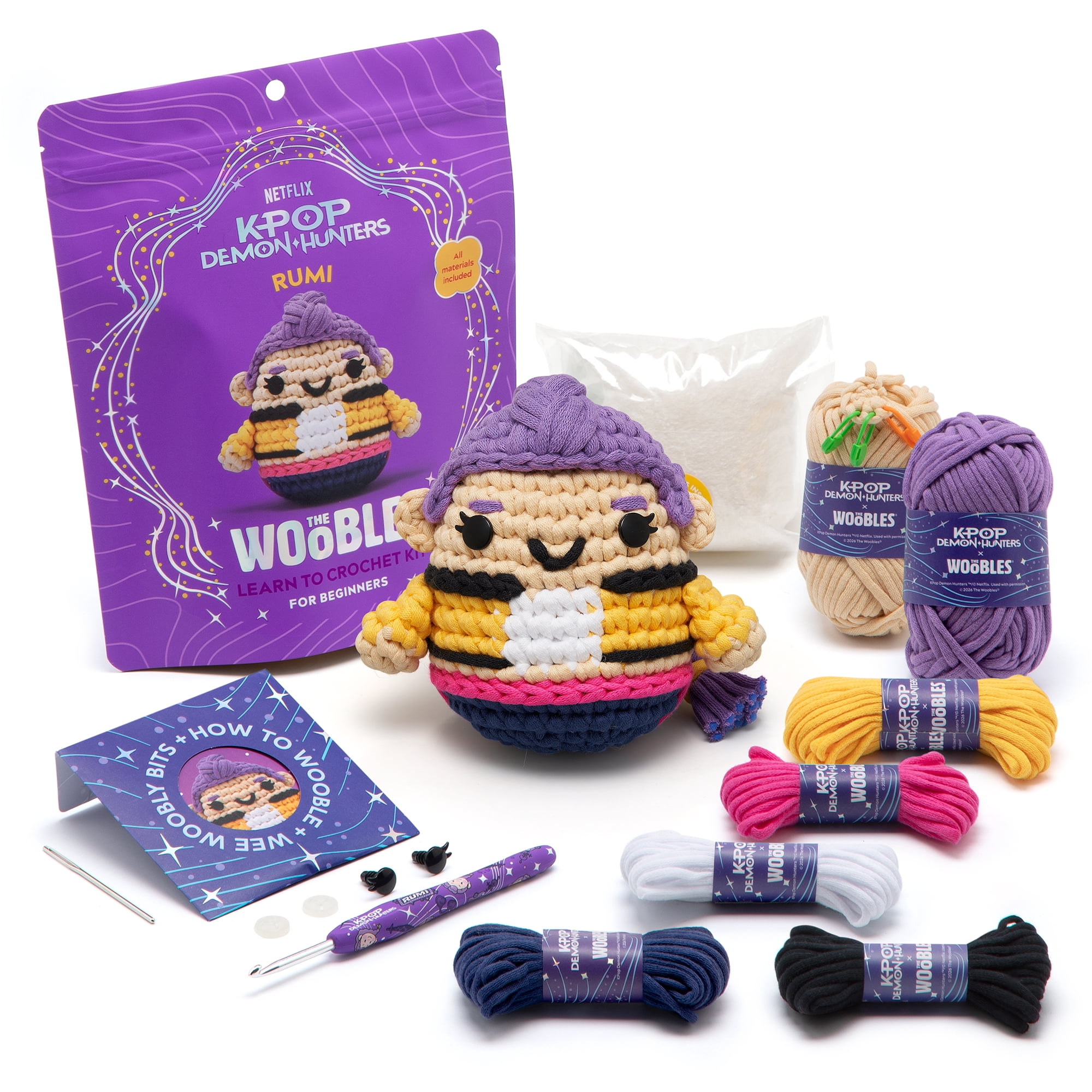 The Woobles Beginner Crochet Amigurumi Kits - Rumi