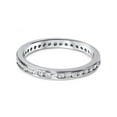 thumbnail image 2 of 1/2ct Diamond Channel Set Eternity Ring 14K White Gold Wedding Band, 2 of 2