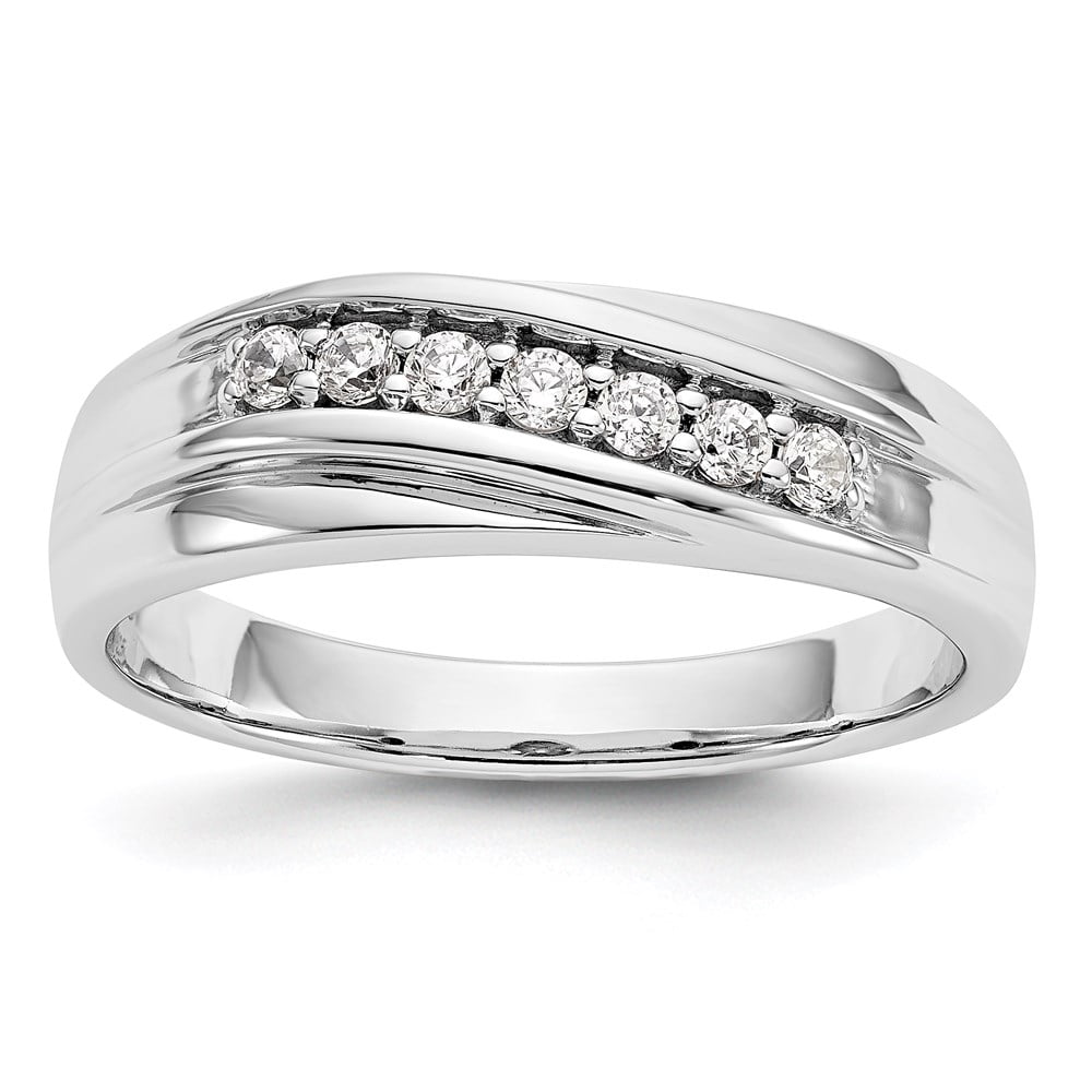 •HAWK EYE - TEAR• split band silver ring (size 7) main image 0