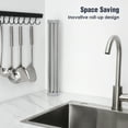 thumbnail image 2 of Tomorotec 21" x 15.5" Roll Up Dish Drying Rack Over Sink Drying Rack Sink Cover Kitchen Sink Accessories Gadget Multipurpose Organizer Foldable Stainless Steel Drainer, 2 of 8