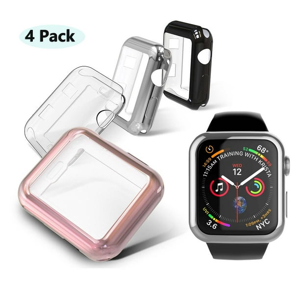 for Apple Watch Series 6 SE 5 4 Nike+ Edition 40mm Case, Njjex 4 Pack All Around Protective Case Soft With Buit TPU Screen Protector Ultra-Slim Bumper Scratch Resistant Case Cover - Walmart.com