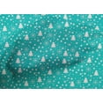 thumbnail image 4 of oneOone Cotton Poplin Turquoise Blue Fabric Snowflake,Star & Tree Fabric For Sewing Printed Craft Fabric By The Yard 42 Inch Wide, 4 of 4