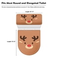 thumbnail image 5 of HELLHERO Little Deer Stylish Gifts 2 Piece Set Bathroom Toilet Cozy Set, Elastic Bottom Elastic Fabric Bathroom Toilet Lid Cover & Elastic Installation, 5 of 5