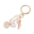 thumbnail image 5 of Unique Bargains 1 Pc Stylish Whale Shell Handbag Charm Bag Accessories 4.29″ Gold Tone Pink, 5 of 5