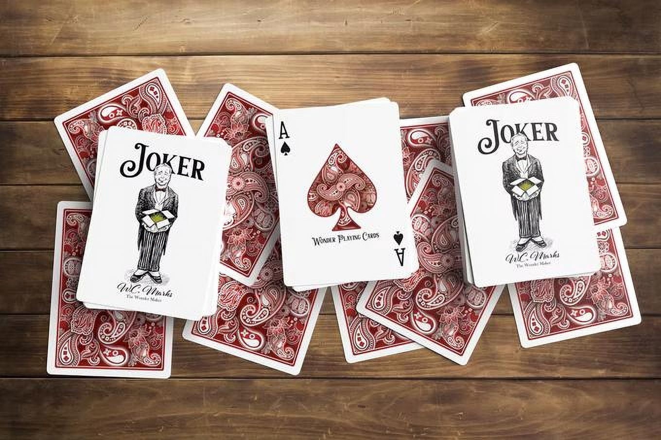 Wonder Standard Playing Cards - Scarlet Edition by Chris Hage