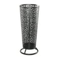 thumbnail image 6 of DecMode Black Geometric Metal Cone Shaped Umbrella Stand with Circular Ring Base, 6 of 9