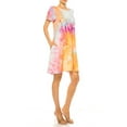thumbnail image 4 of Women's Printed Short Sleeve Dress with Round Neckline and Side Pockets, 4 of 7