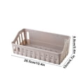 thumbnail image 3 of Shower Caddy - No Punch Hanging Shelf Plastic Storage Basket for Shampoo Toiletries Bathroom Organization, 10.4 x 4.7 x 3.5 in, (Coffee), JASKFLY, 3 of 9