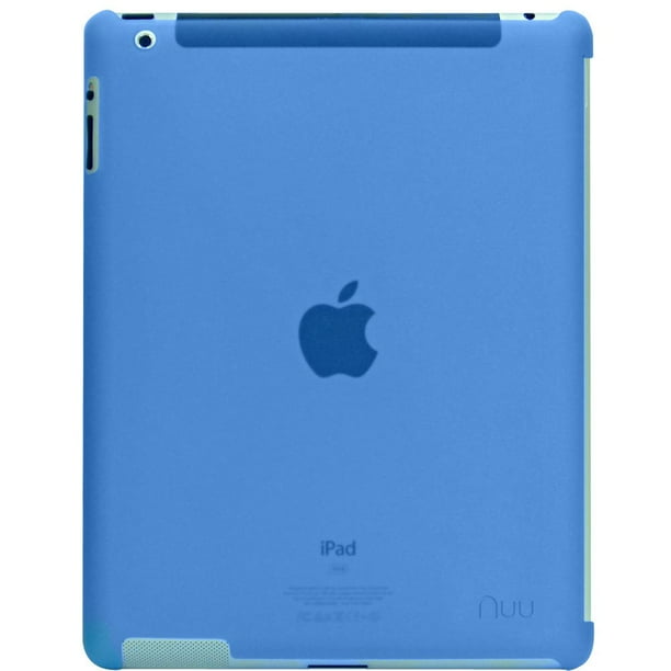Funda NUU BaseCase delgada para iPad 2 y el nuevo iPad, color azul