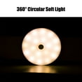 thumbnail image 4 of Rwvbm Remote Control LED Wall Light 360° Ring Soft Light Cool Warm White Battery-Powered 8.6" Circular Bedside Lamp Peel & Stick Installation for Bedroom,Hallway,Home Decor, 4 of 6