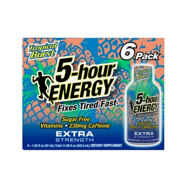5-hour ENERGY Extra Strength Energy Shots - Tropical Burst - 6 pk