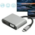 thumbnail image 4 of USB C to HD Multimedia Interface VGA Adapter 4K Aluminum Hub, 2 in 1 Multi Port Dongle for Laptop Monitor Projector, Compatible with MacBook Pro,Air, XPS, Tablet, Phone, 4 of 7