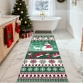 thumbnail image 2 of Garvee 2'x6' Christmas Runner Rug Xmas Snowman Print Carpet with Non-Slip Backing, Washable Rug Decorative Soft Indoor Carpet for Hallway Bedroom Kitchen, Green, 2 of 8