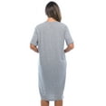 thumbnail image 3 of Just Love Short Sleeve Nightgown Oversized Screen Print Sleep Dress for Women (Grey - Jesus Coffee Naps, 3X), 3 of 3