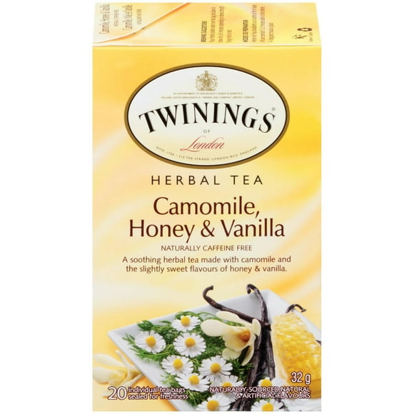 Twinings Camomile, Honey & Vanilla Herbal Tea, Pack of 20 Tea Bags
