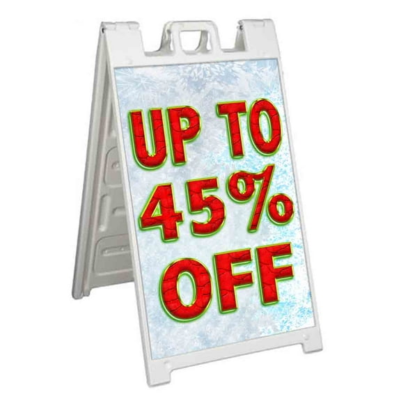 Up To 45 Off Special (24" X 36") Standard A-Frame Signicade, Includes Decal Applied To Stand
