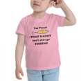 thumbnail image 3 of I'm Proof Daddy Isn't Always Fishing Funny Toddler T Shirts for Boys Girls (Pink, Youth L), 3 of 5