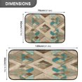 thumbnail image 3 of 2-Piece Kitchen Rugs Set Non-Slip Mats Carpet Floor for Kitchen, Bathroom (19.7"x27.6" & 19.7"x47.2") Natural Abstract Shapes, 3 of 7