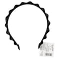 thumbnail image 7 of Tayshia by Scunci Twisted Faux-Leather No-Squeeze Fashion Headband, Black, 7 of 7