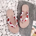 thumbnail image 4 of QISIWOLE Women's Slippers Ladies Flip Flops Flat Beach Shoes Flat Flip Flops Savings, 4 of 5