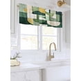 thumbnail image 3 of Valances for Windows Abstract Street Art Rod Pocket Cafe Window Treatments Valance Curtains for Kitchen Bathroom Laundry Basement Windows 54"x18", 3 of 9