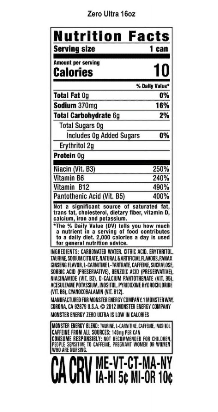 Monster Energy Zero Ultra (16 fl. oz., 24 pk.)