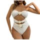 thumbnail image 1 of Trajes de Baño de Bikini de Mujer sin Mangas Set Acolchado de Empuje Sólido, Trajes de Baño de Bikini de Mujer Sexy Y de Apoyo, 1 of 8