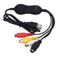 thumbnail image 1 of UVC Video Capture Card Adapter, USB 2.0 Video Capture Card Plug and Play Portable Snapshot Button Support PAL NTSC Formats  for PC, 1 of 7