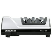 Chef'sChoice Model 130 Professional Electric Knife Sharpener, 3-Stage 20-Degree Trizor, in Platinum (0130506)