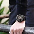 thumbnail image 4 of Reloj de pulsera cronógrafo de cuarzo para hombre CURREN con correa de cuero., 4 of 4